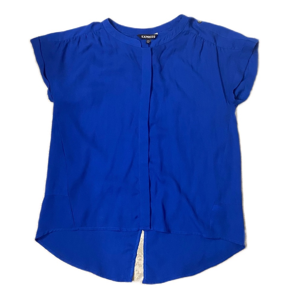 Express Blouse- Blue - Picture 3 of 4